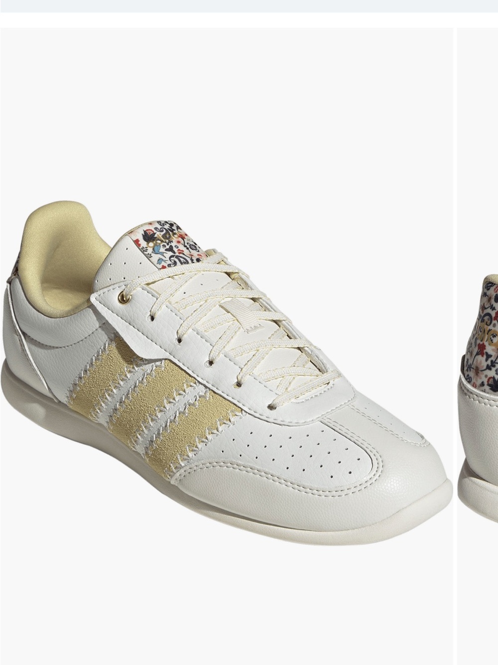 adidas Women’s White and Yellow Low-Top Sneaker